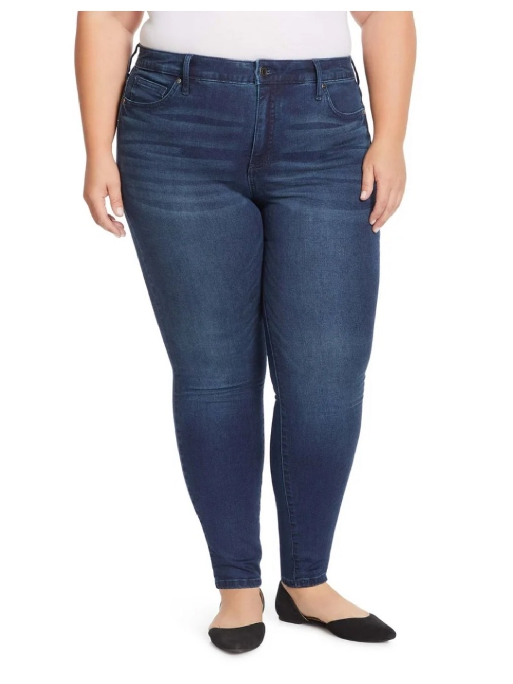 Terra & Sky Women's Plus Size Core Denim Skinny Jeans Size 26W